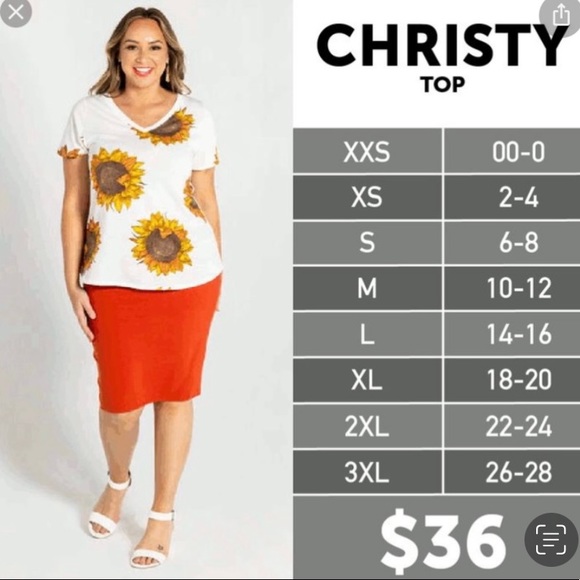 Lularoe NWT XSmall Christy VNeck Top. 💚 - Picture 2 of 2